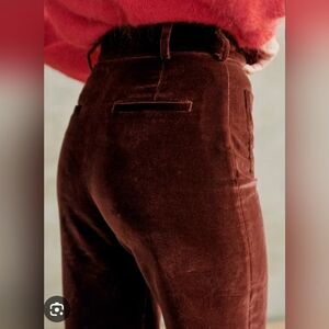 Sezane Eric Trousers Burgundy
